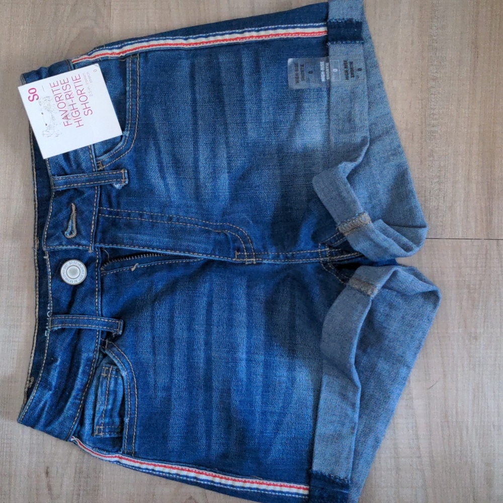 SO High Rise Jean Shorts